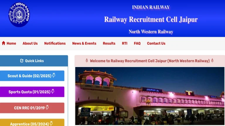 RRC ER Sports Quota Recruitment 2025